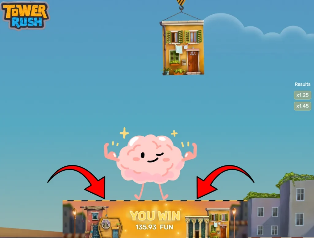Tower Rush – Gewinne einlösen